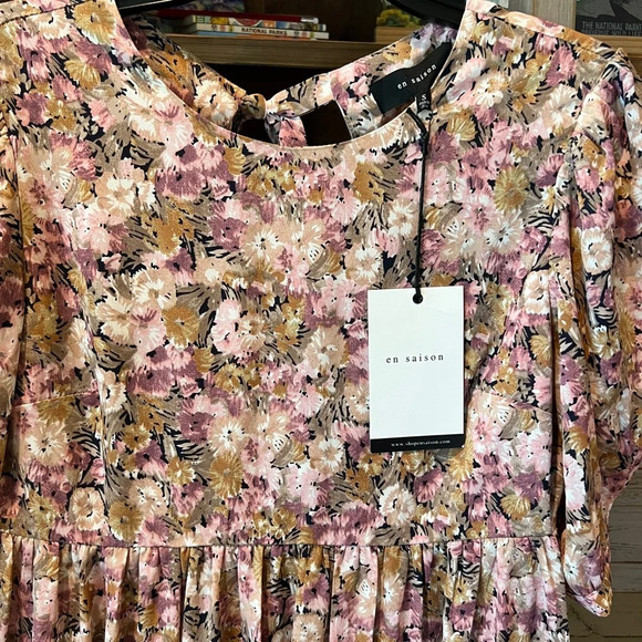 NWT En Saison Jocelyn floral cottage core dress size Small - Picture 2 of 10